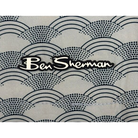 NWT BEN SHERMAN Classic Fit Wave Print Swim Trunks Blue Swimsuit Shorts Size XXL - Picture 9 of 11